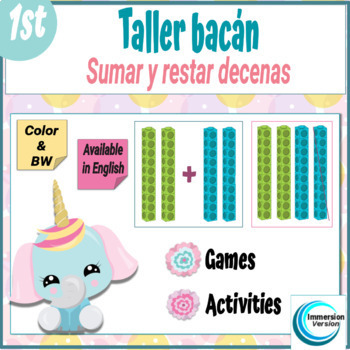 Preview of Taller Bacán: Sumar y restar decenas