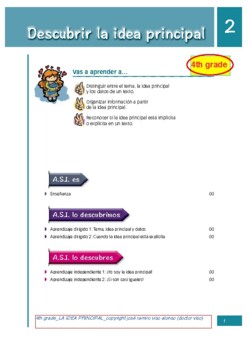 Preview of Descubre la IDEA PRINCIPAL de un texto (I) (spanish)