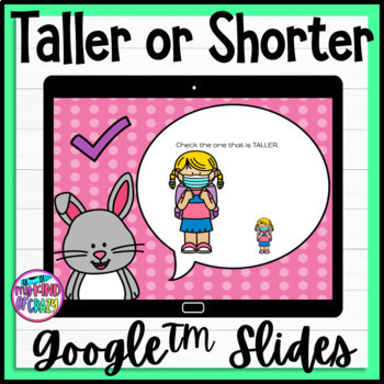 Preview of Taller and Shorter Google Slides | Special Ed | Distance Learning