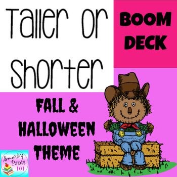 Preview of Taller or Shorter Sizes BOOM Deck l Fall and Halloween Theme l Internet Activity