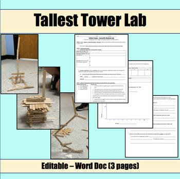 Preview of Tallest Tower - Scientific Method Lab