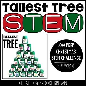 Preview of Tallest Tree STEM Challenge - Christmas & Winter STEM Activity