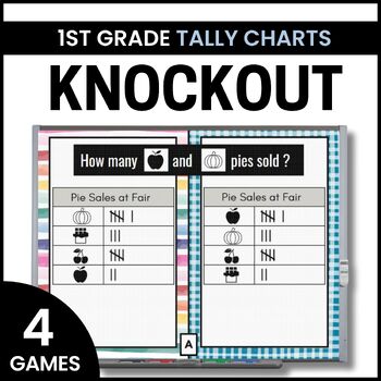 Preview of Tally Chart Games - Interpreting Data and Graphs - Math Games - Knockout