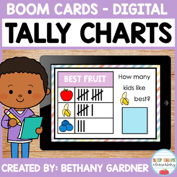 Preview of Tally Charts - Boom Cards - Distance Learning
