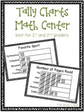 Tally Charts Math Center (1st-2nd)