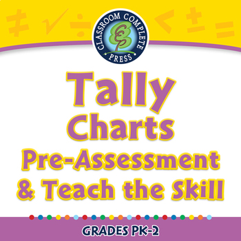 Preview of Data Analysis & Probability: Tally Charts - Pre-Assess/Teach - NOTEBOOK Gr. PK-2