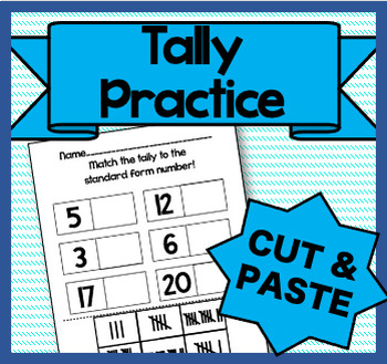 Preview of Tally Cut and Paste Activity
