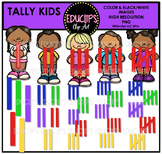 Tally Kids Clip Art Set {Educlips Clipart}