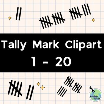 Preview of Tally Mark  1-20  CLIPART - Maths / Numbers / Visuals
