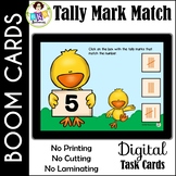 Tally Mark Match ● Digital Task Cards ● Boom Cards ● Numbers 1-10