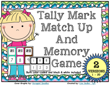 Preview of Tally Mark Match Up and Memory game