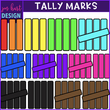 Preview of Tally Mark Clip Art 1-20 (jen hart Clip Art}
