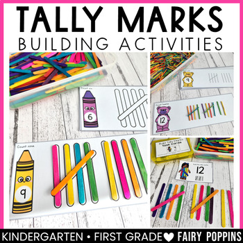Preview of Tally Marks Activities | Building & Counting Math Centers (0-30)