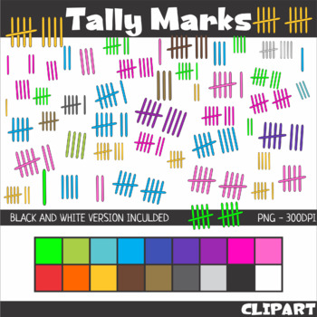 Tally Marks Clip Art by KM Classroom | Teachers Pay Teachers