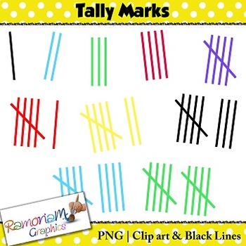 Tally Marks Clip art FREE by RamonaM Graphics | Teachers Pay Teachers