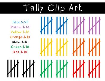 Preview of Tally Marks Clipart