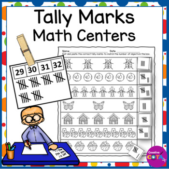 Preview of Tally Marks Math Center or Morning Work Activities and Worksheets