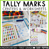 Tally Marks Worksheets, Math Centers and Activities