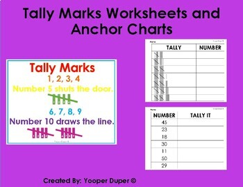 tally chart worksheet teaching resources teachers pay teachers