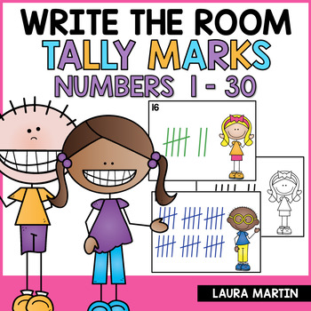 Preview of Tally Marks Write the Room - Tally Marks Activities - Tally Marks Practice