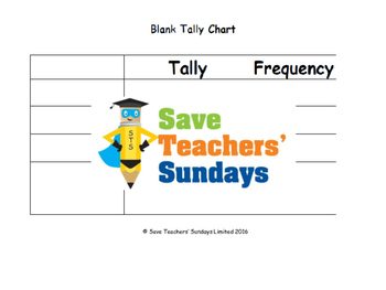 Preview of Tally charts lesson plans, worksheets and more