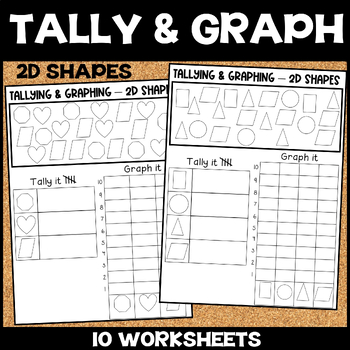 Preview of Tallying and Graphing, 2D Shape Tallying and Graphing, Graphing Activities