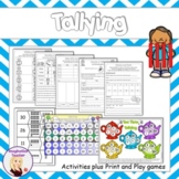 Tallying - worksheets and games for centers