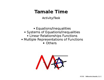 Preview of Tamale Time - Comparing Linear Relationships