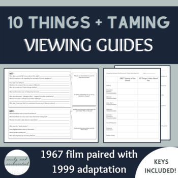 Preview of Taming of the Shrew and 10 Things I Hate About You Viewing Guides