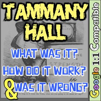 Preview of Tammany Hall Investigation Boss Tweed George Plunkitt | DBQ and Inquiry Lesson