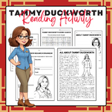 Tammy Duckworth - Reading Activity Pack | AAPI Heritage Mo