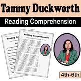 Tammy Duckworth Reading Comprehension for 4th/6th Grade | 