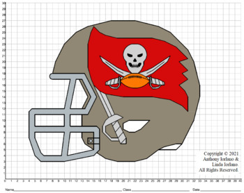 Tampa Bay Buccaneers' Helmet (1-Quad) Mystery Picture (Distance Learning)