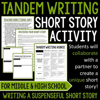 Preview of Tandem Writing Short Story Activity