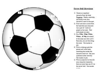 Preview of Tangerine Character Analysis Soccer Ball