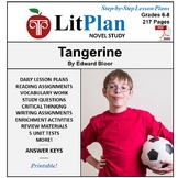 Tangerine LitPlan Novel Study Unit, Activities, Questions, Tests