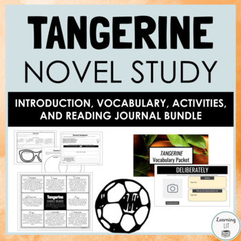 Preview of Tangerine Novel Study BUNDLE Complete Literary Analysis Unit for Middle School
