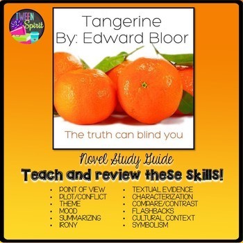 Preview of TANGERINE by Edward Bloor Literature Guide
