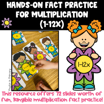 Preview of Hands-On Fact Practice for Multiplication- Math Flower Theme