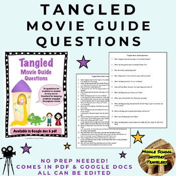Preview of Tangled Movie Guide Questions