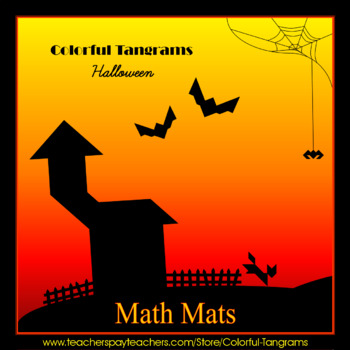 Preview of Tangram - Halloween Puzzles - 40 Math Mats