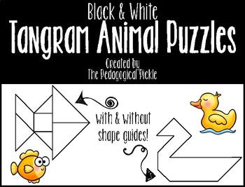 Tangram Animal Puzzles by The Pedagogical Pickle | TPT