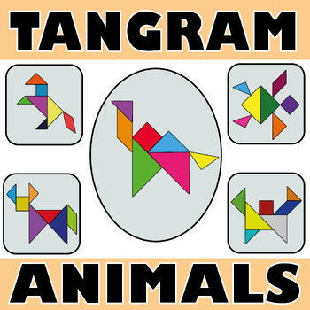 Preview of Tangram Animals - Winter tangram - Printable tangrams