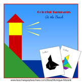 Tangram – 20 Beach / Summer Puzzles - Puzzles Cards and Pieces
