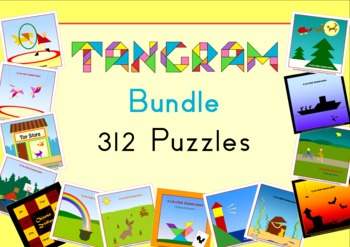 Preview of Tangram Mega Bundle - 312 Puzzle Cards