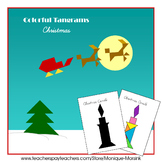 Tangram - 20 Christmas / Santa Claus Puzzles - Puzzle Card