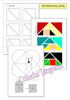 tangram outline solutions clipart flowers