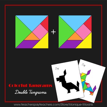 Preview of Tangram - Double Tangrams 1 - Puzzle Cards