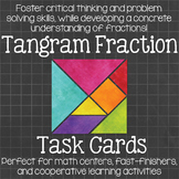 Tangram Fraction Task Cards  Math Centers