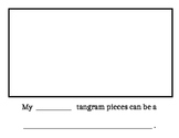 Tangram Picture and Writing Template